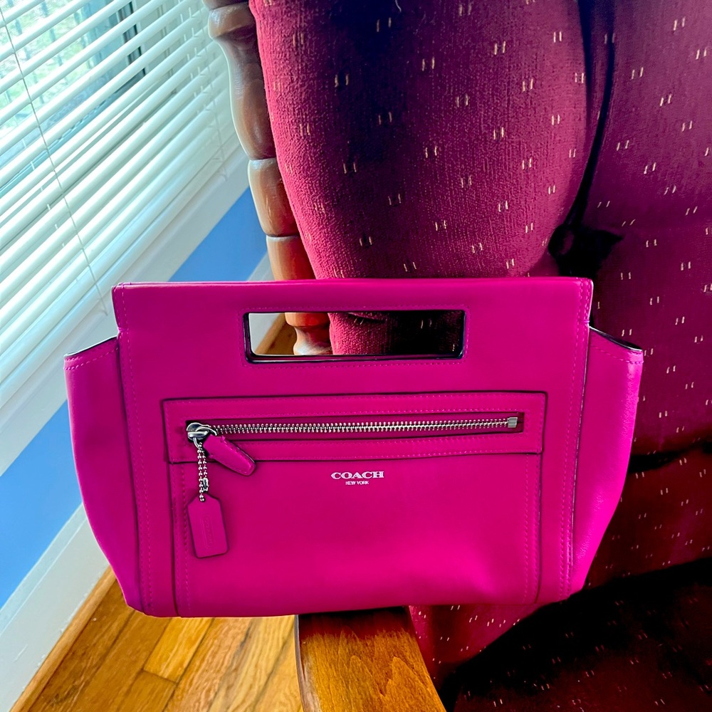 Coach clutch. Hot pink